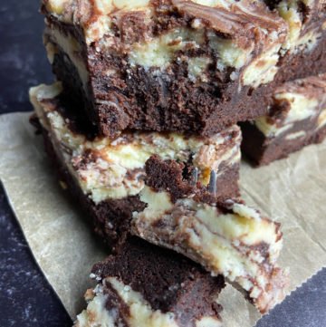 white chocolate cheesecake marble brownies recipe