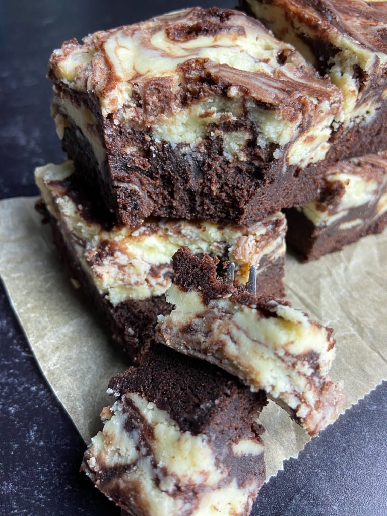 white chocolate cheesecake marble brownies recipe