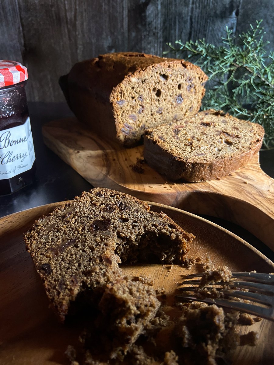 cherry date walnut buckwheat fruitcake recipe