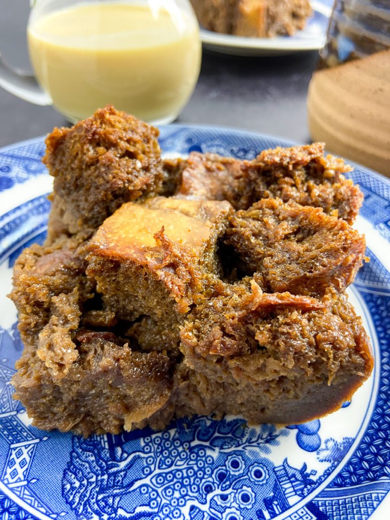 irish coffee bread pudding with brown sugar whiskey sauce