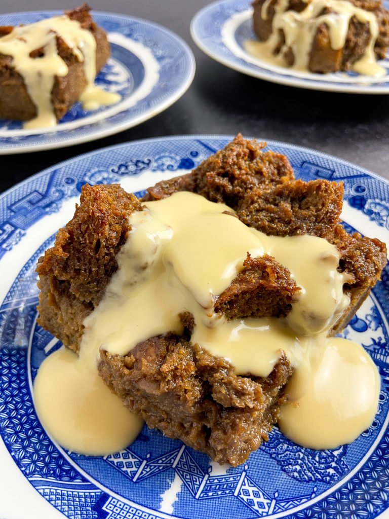 irish coffee bread pudding with brown sugar whiskey sauce