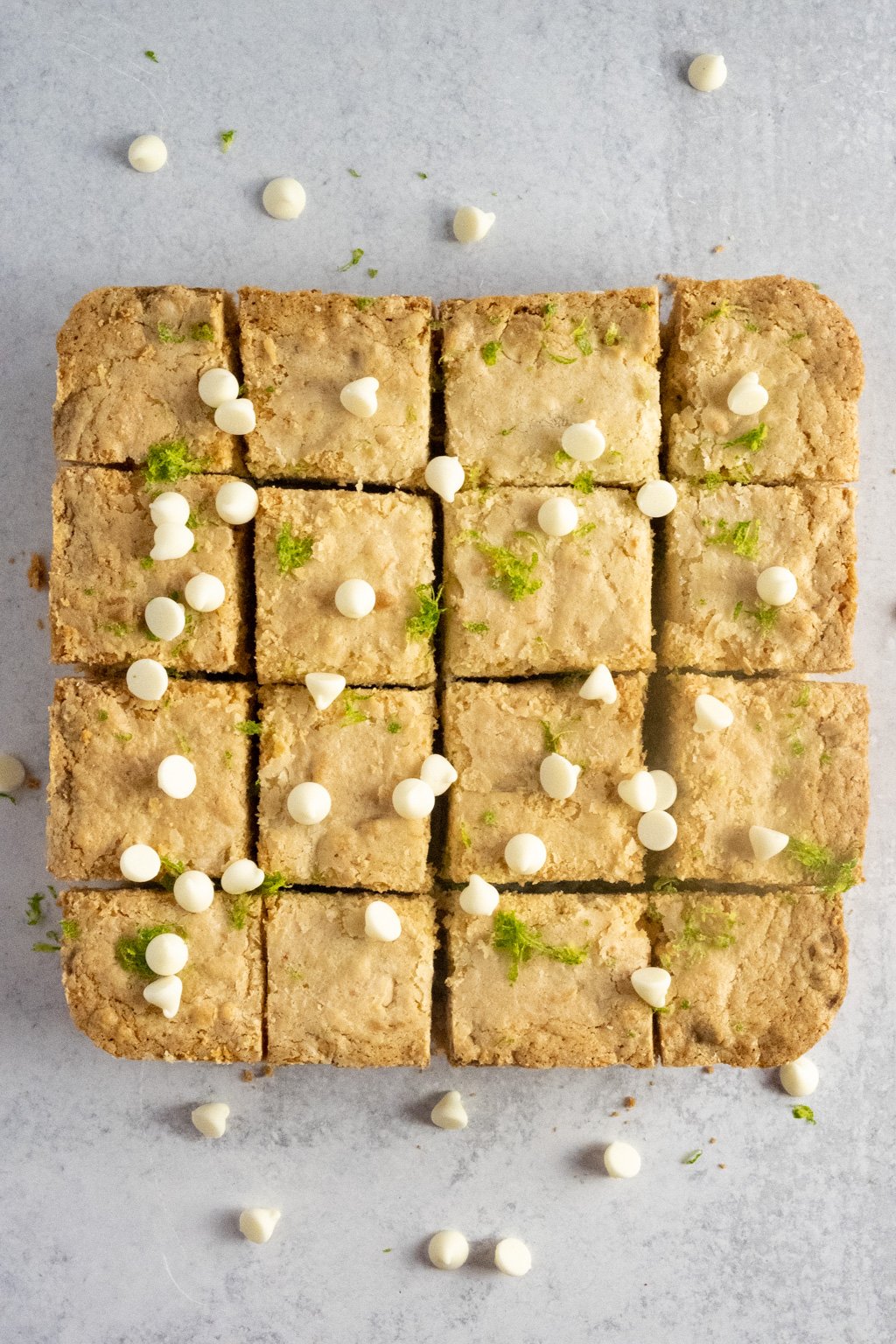 lime coconut macadamia blondies