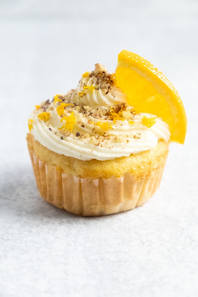 pineapple orange cupcakes with cream cheese frosting