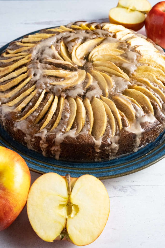 spiced apfelkuchen with spent grain flour