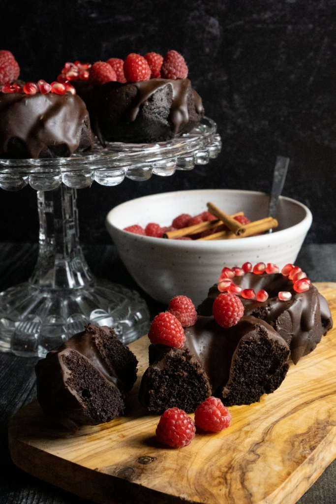 chocolate chili mini bundt cakes